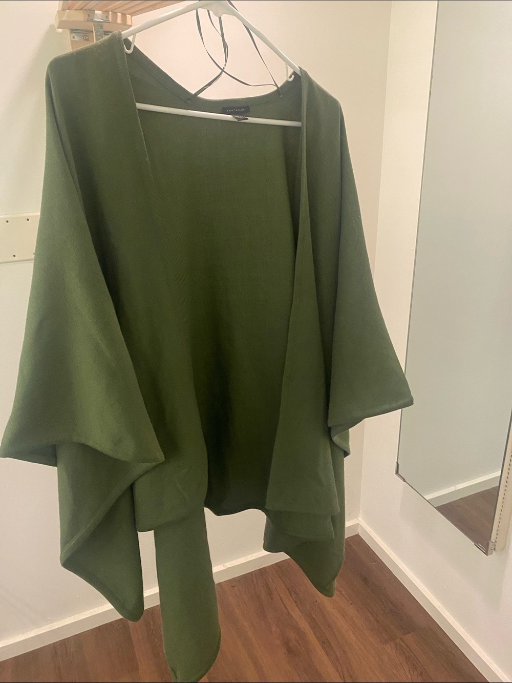Ann Taylor Olive Knit wrap